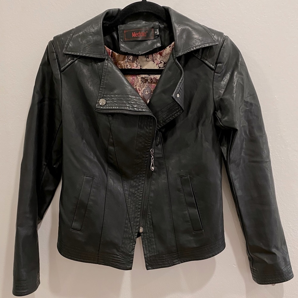 Faux leather Moto jacket